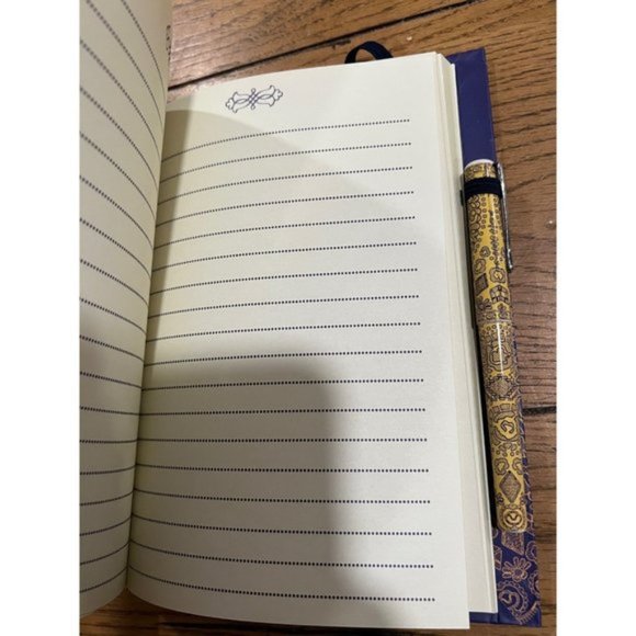 Purple Journal and Attached Pen - Picture 7 of 7